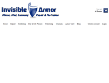 Tablet Screenshot of invisiblearmorinc.com